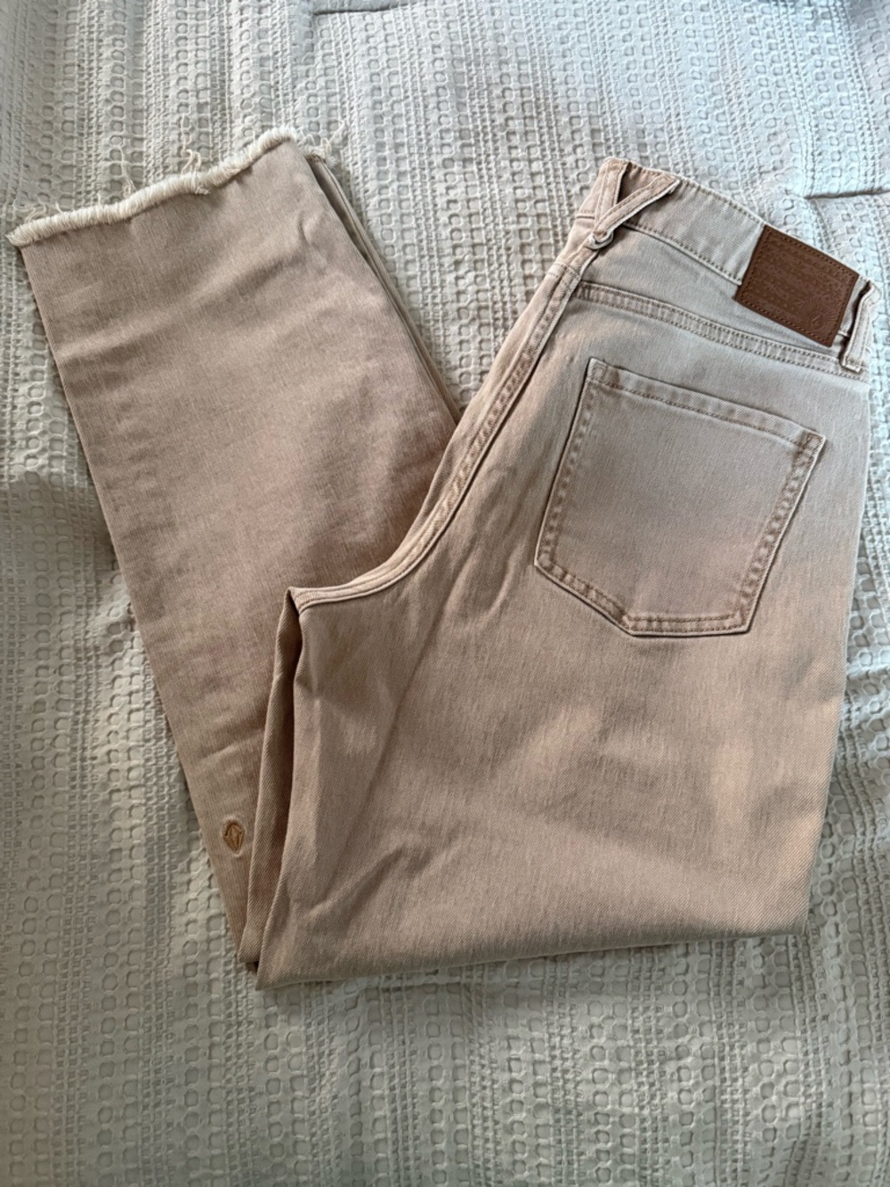 Volcom Beige High-Rise Step Pant